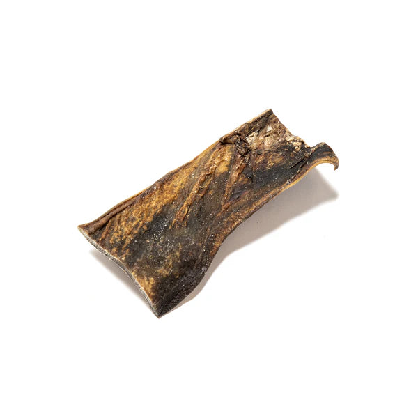 Camel skin natural dog chew from K9 Prime Cuts – 100% camel, hypoallergenic novel protein, long-lasting tough treat ideal for dogs with sensitivities.