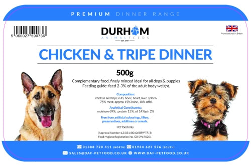 Chicken & Tripe Dinner 500g