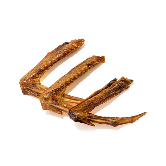 Goose wings natural dog chew from K9 Prime Cuts – 100% goose, rich in chondroitin and glucosamine to support joint and dental health; hypoallergenic novel protein for dogs with chicken sensitivities.