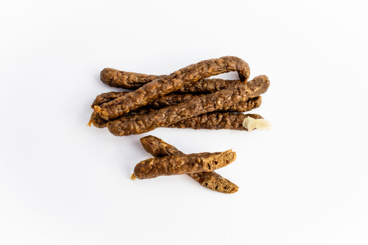 K9 Prime Cuts Working Dog Sausages made with dried 100 percent meat