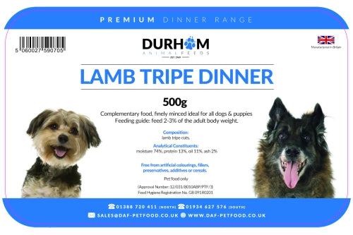 Lamb Tripe Dinner 500g