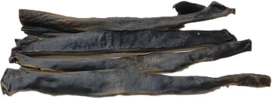 Venison Skin XL 50 cm dog treat from K9 Prime Cuts – 100% venison, air-dried single-ingredient chew, approx. 50 cm long, supports dental health and is ideal for strong chewers and raw feeding.